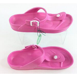 FUNKY MONKEY Women’s Pink Thong Flip Flop Arch Support Sandals Sz 10 New